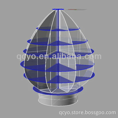 QCY-Z-I005 factory directly sale customized rotating acrylic display with led